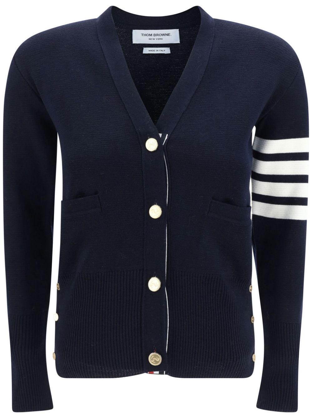 Thom Browne 'Milano' Cardigan mit V-Ausschnitt - Blau von Thom Browne