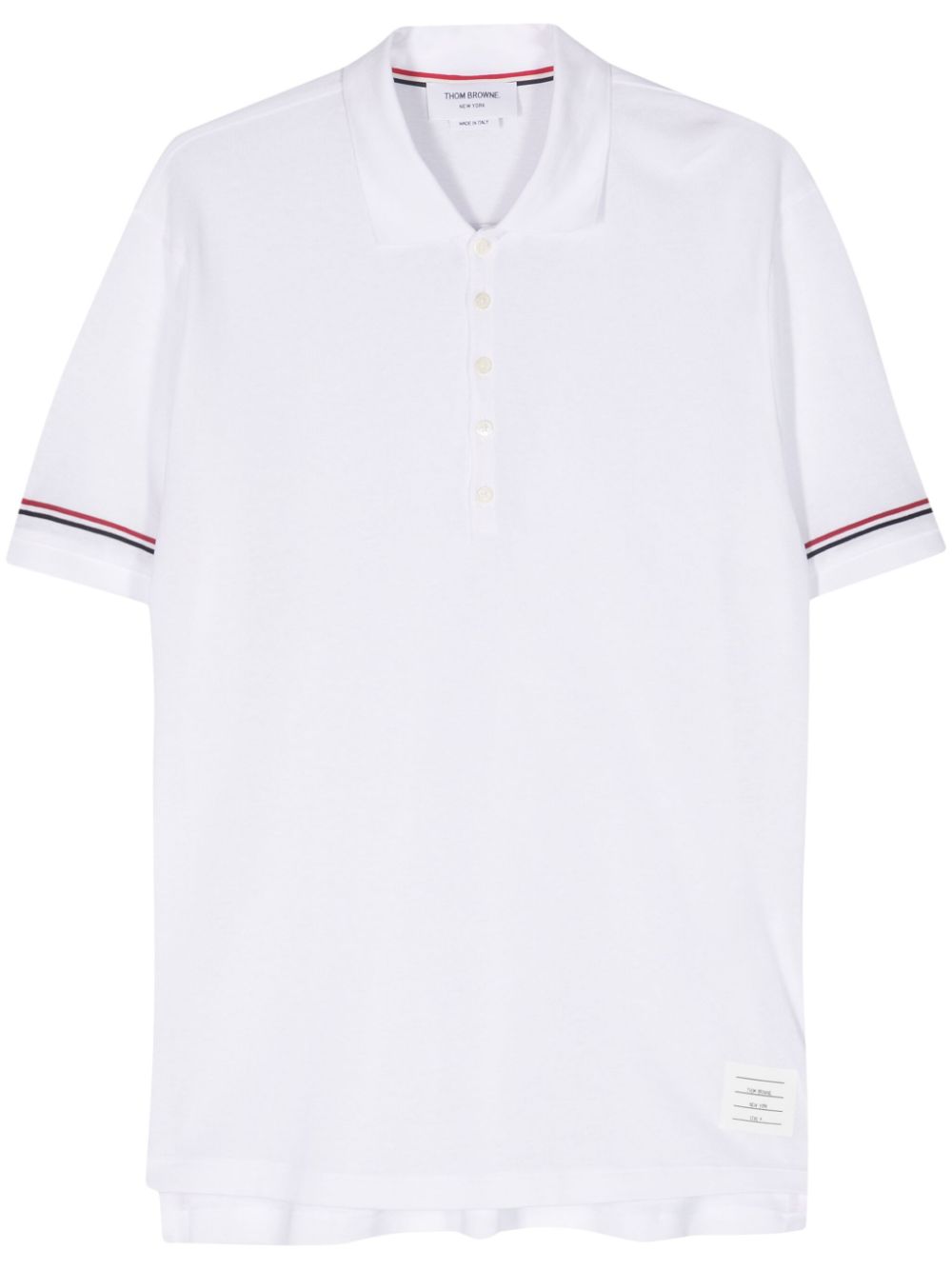 Thom Browne Poloshirt mit RWB-Streifen - Weiß von Thom Browne