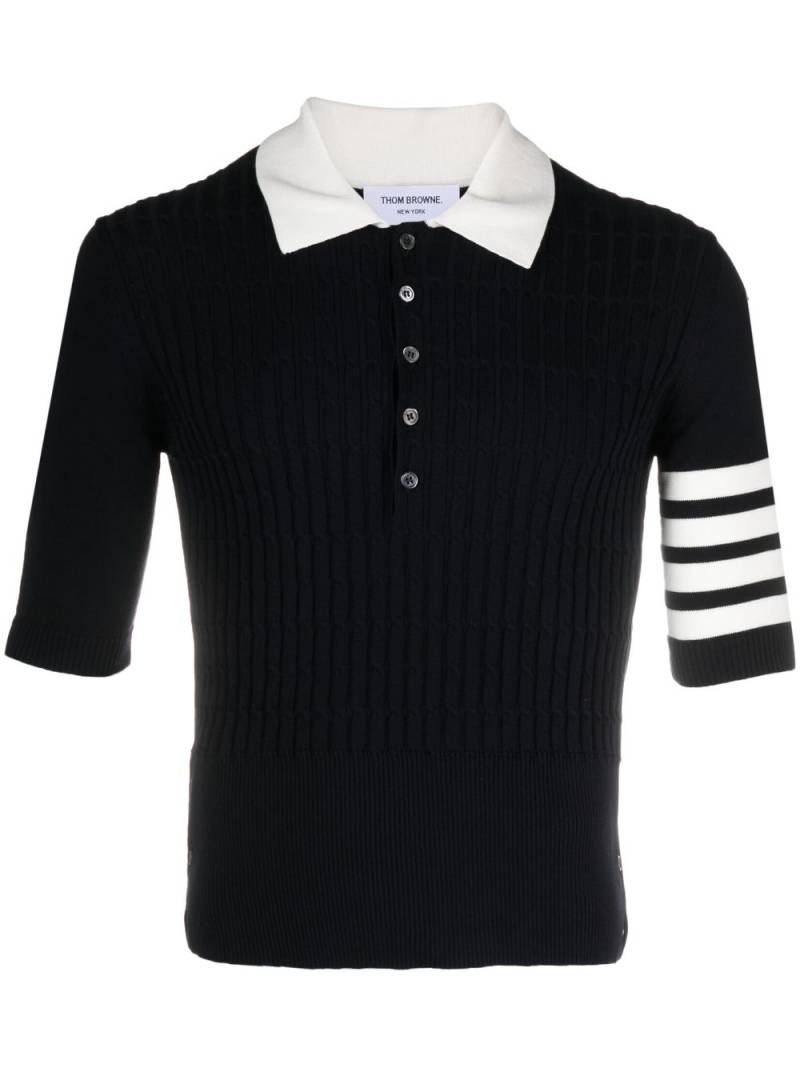 Thom Browne Poloshirt mit Streifen - Blau von Thom Browne