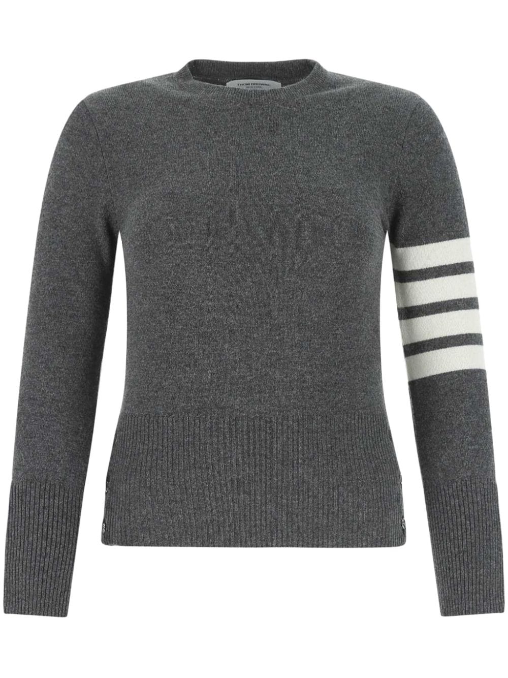 Thom Browne Pullover mit Logo-Streifen - Grau von Thom Browne