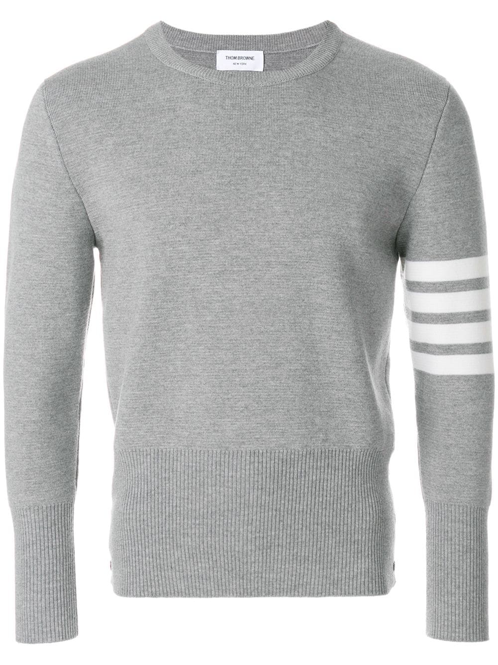 Thom Browne Pullover mit Logo-Streifen - Grau von Thom Browne