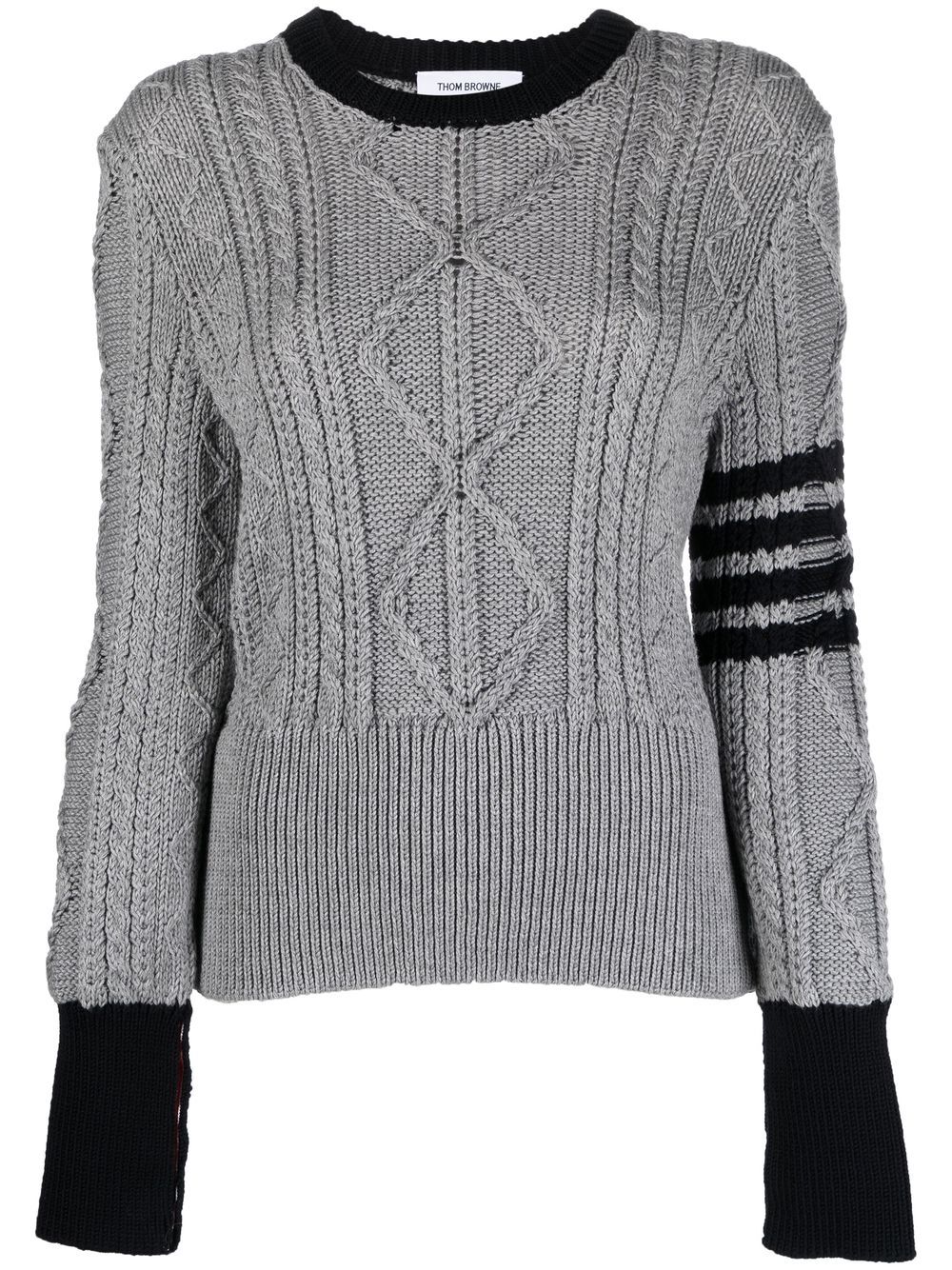 Thom Browne Pullover mit Streifen - Grau von Thom Browne