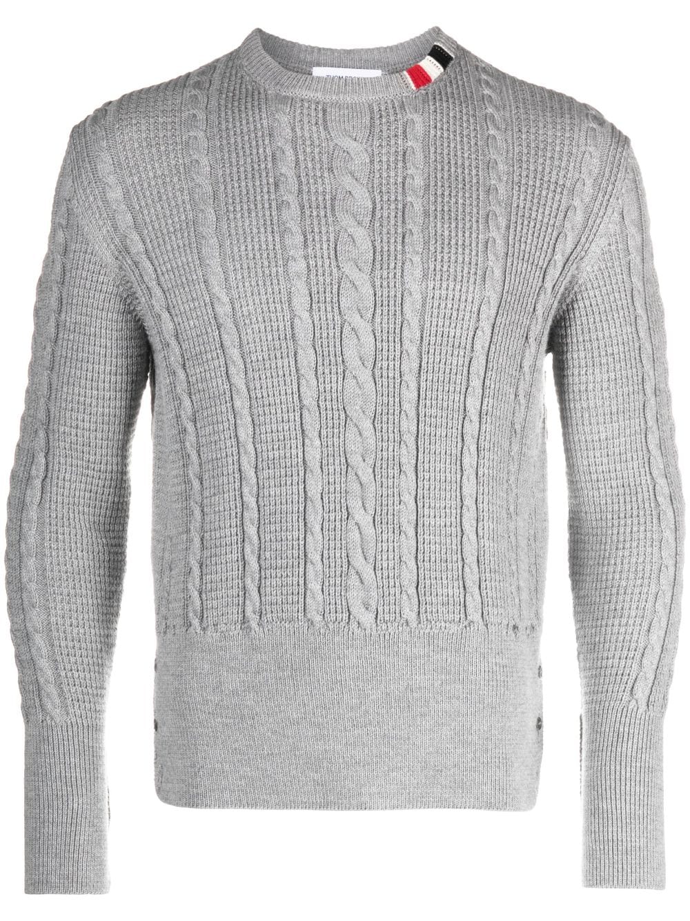 Thom Browne Pullover mit Zopfmuster - Grau von Thom Browne