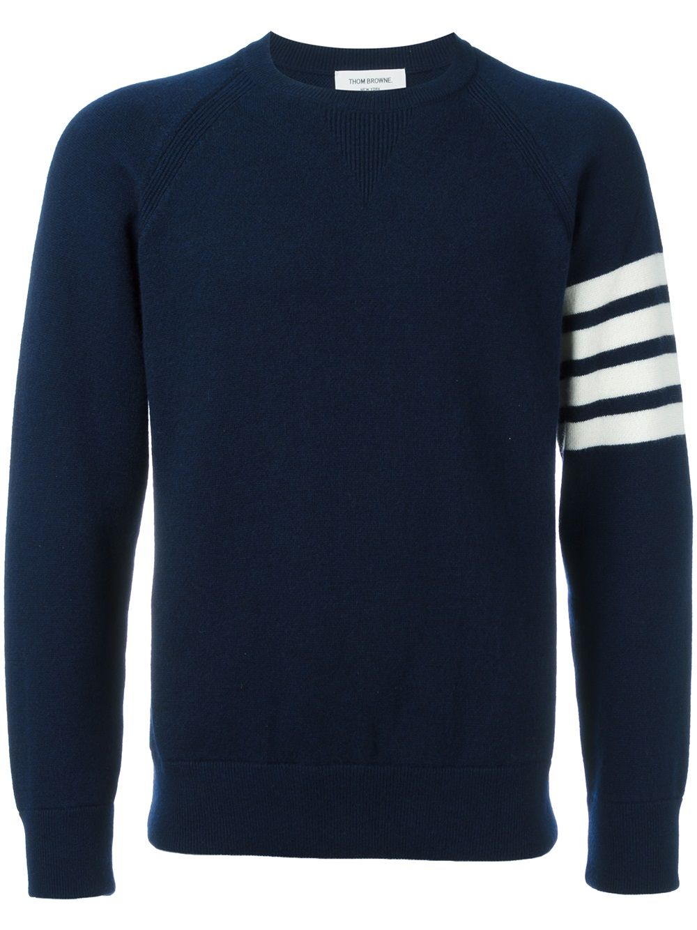 Thom Browne Kaschmirpullover mit rundem Ausschnitt - Blau von Thom Browne