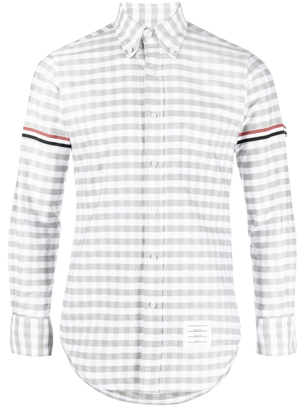 Thom Browne RWB Hemd mit Vichy-Karo - Grau von Thom Browne