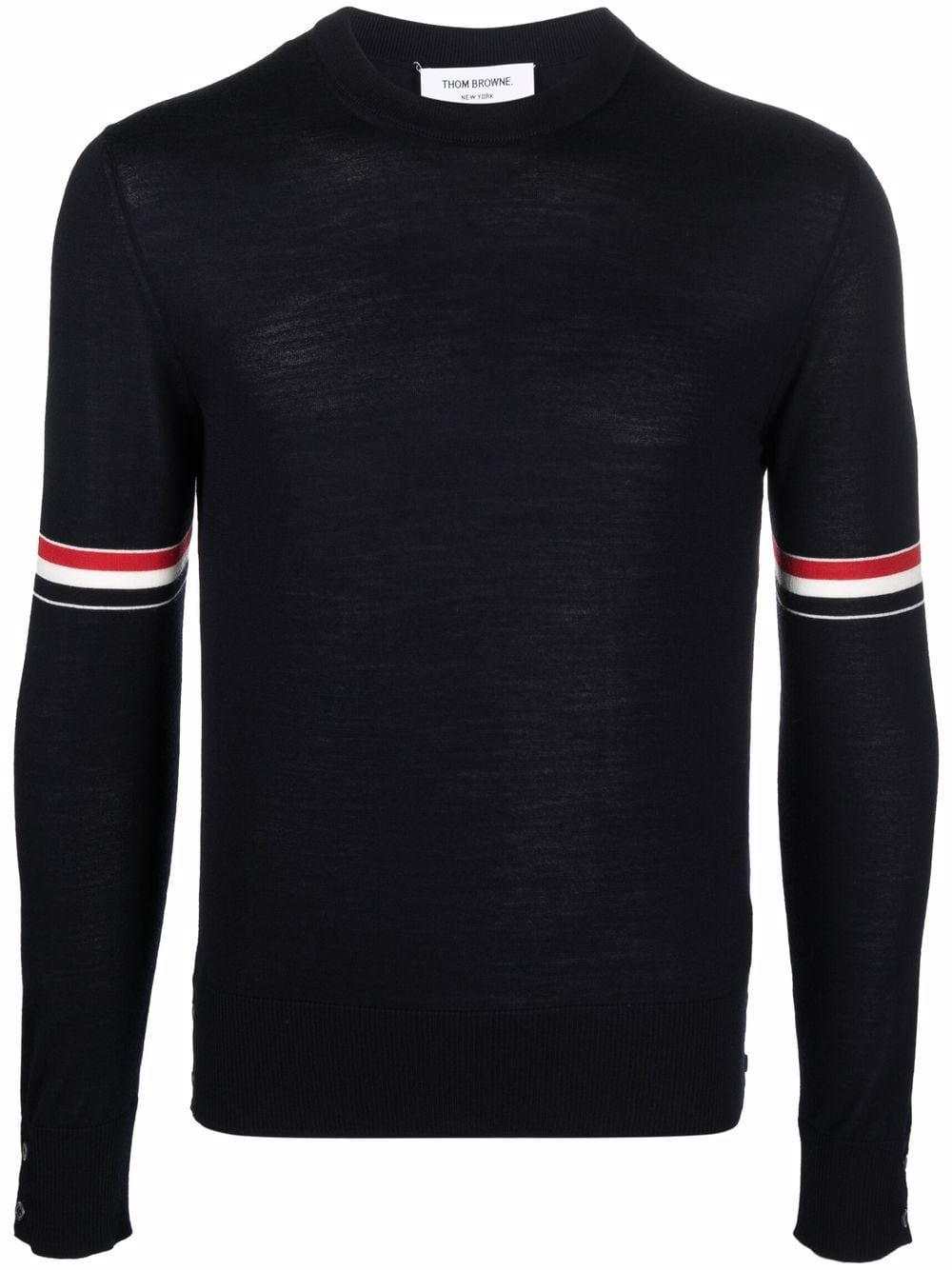 Thom Browne Gestrickter Pullover mit RWB-Streifen - Blau von Thom Browne