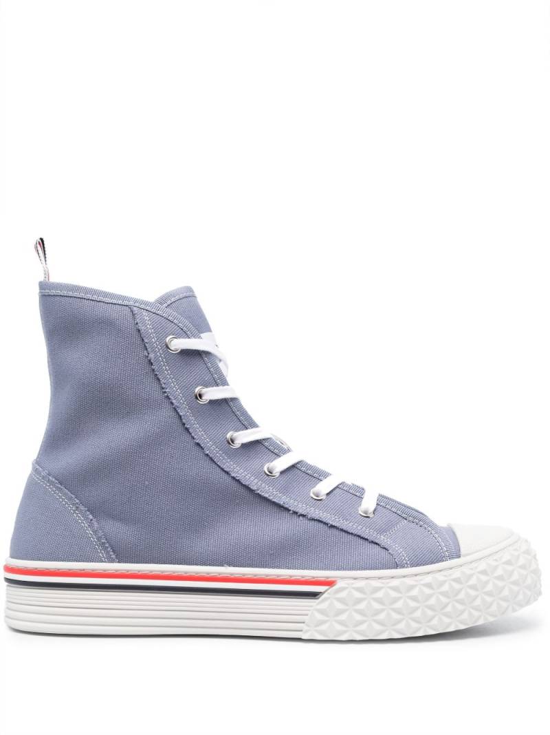 Thom Browne High-Top-Sneakers mit RWB-Streifen - Blau von Thom Browne