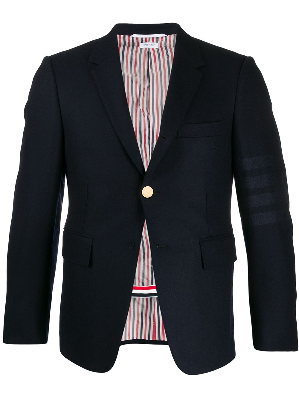 Thom Browne Sakko mit Logo-Streifen - Blau von Thom Browne