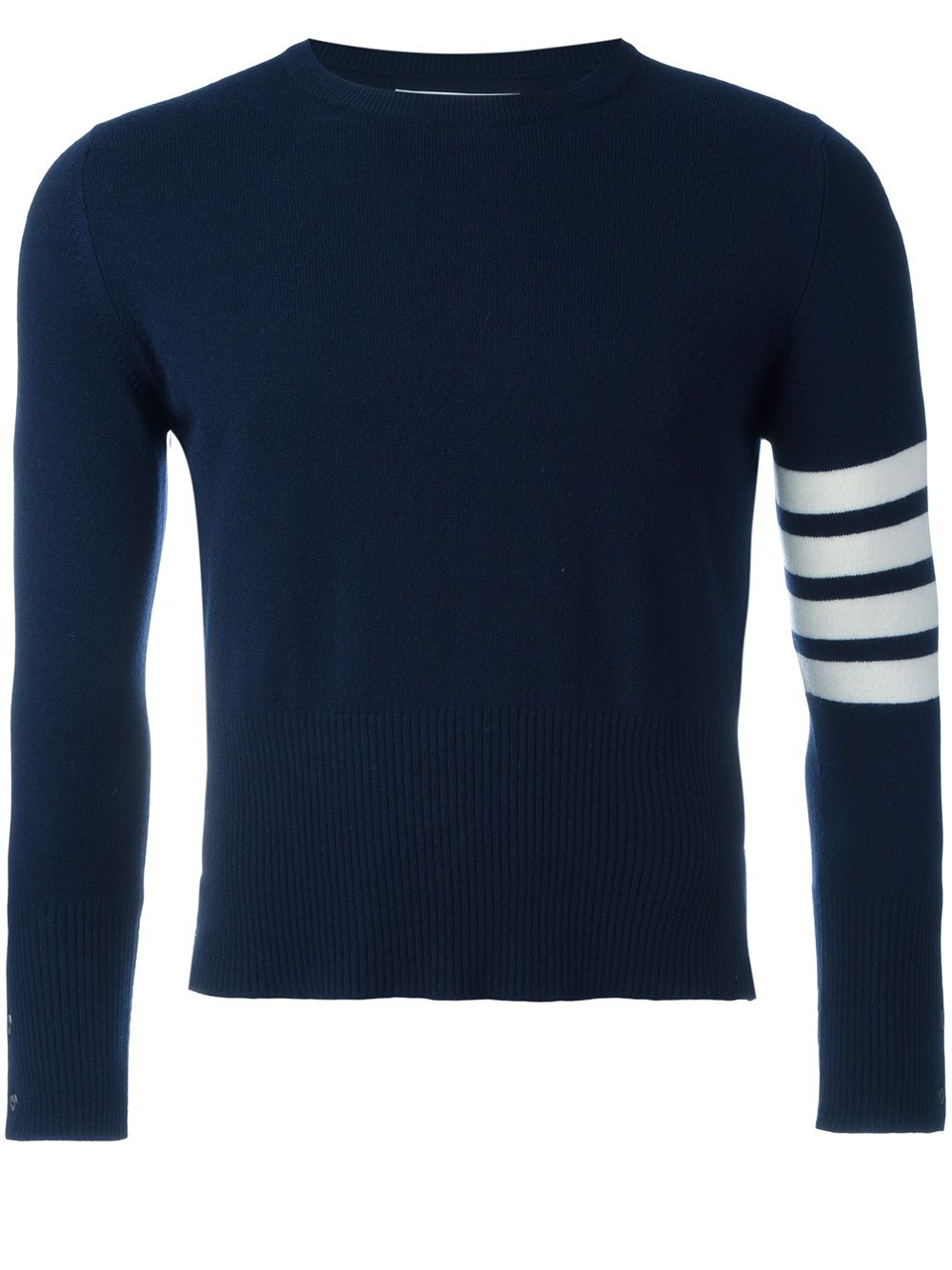 Thom Browne Schmaler Cropped-Kaschmirpullover - Blau von Thom Browne