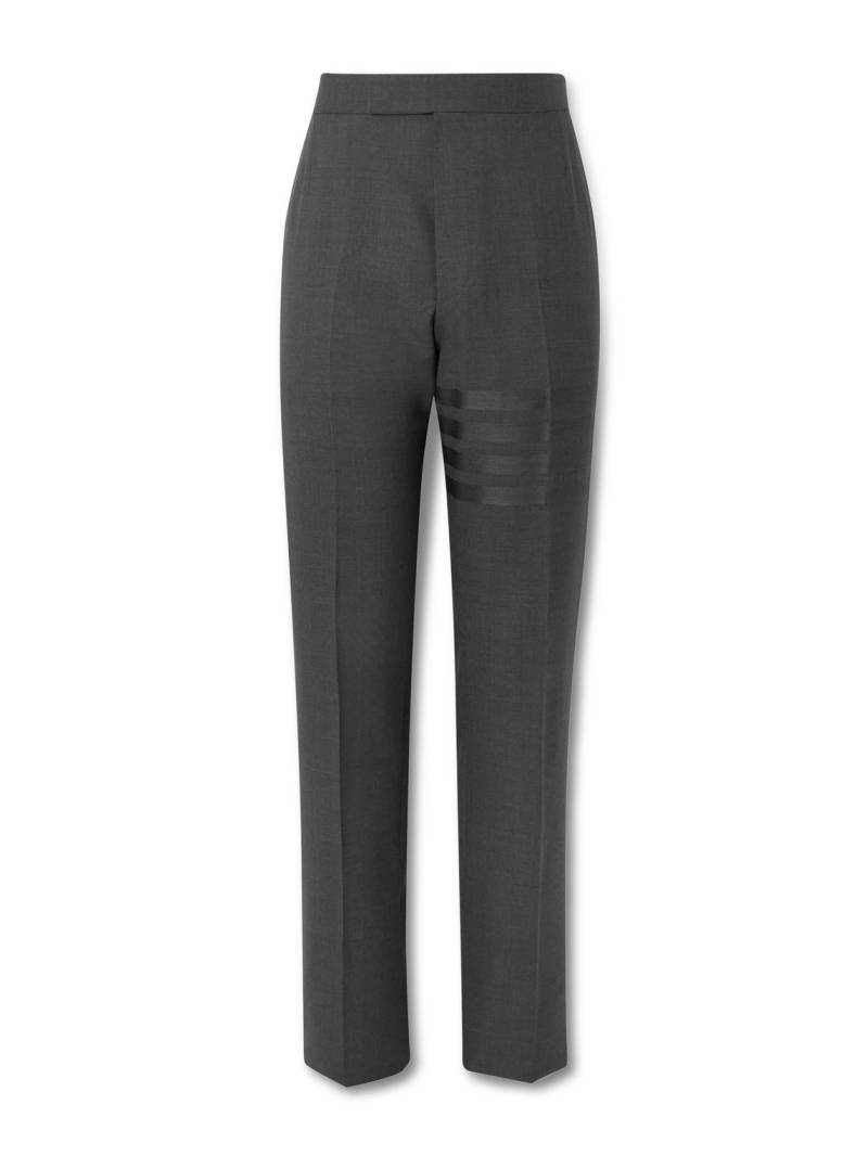 Thom Browne - Slim-Fit Straight-Leg Pleated Wool Trousers - Men - Gray - 5 von Thom Browne