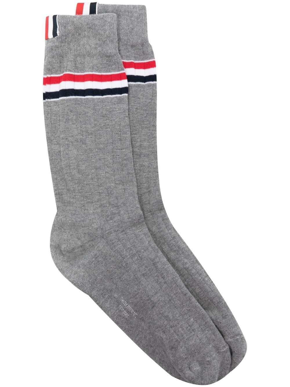 Thom Browne Socken mit RWB-Streifen - Grau von Thom Browne