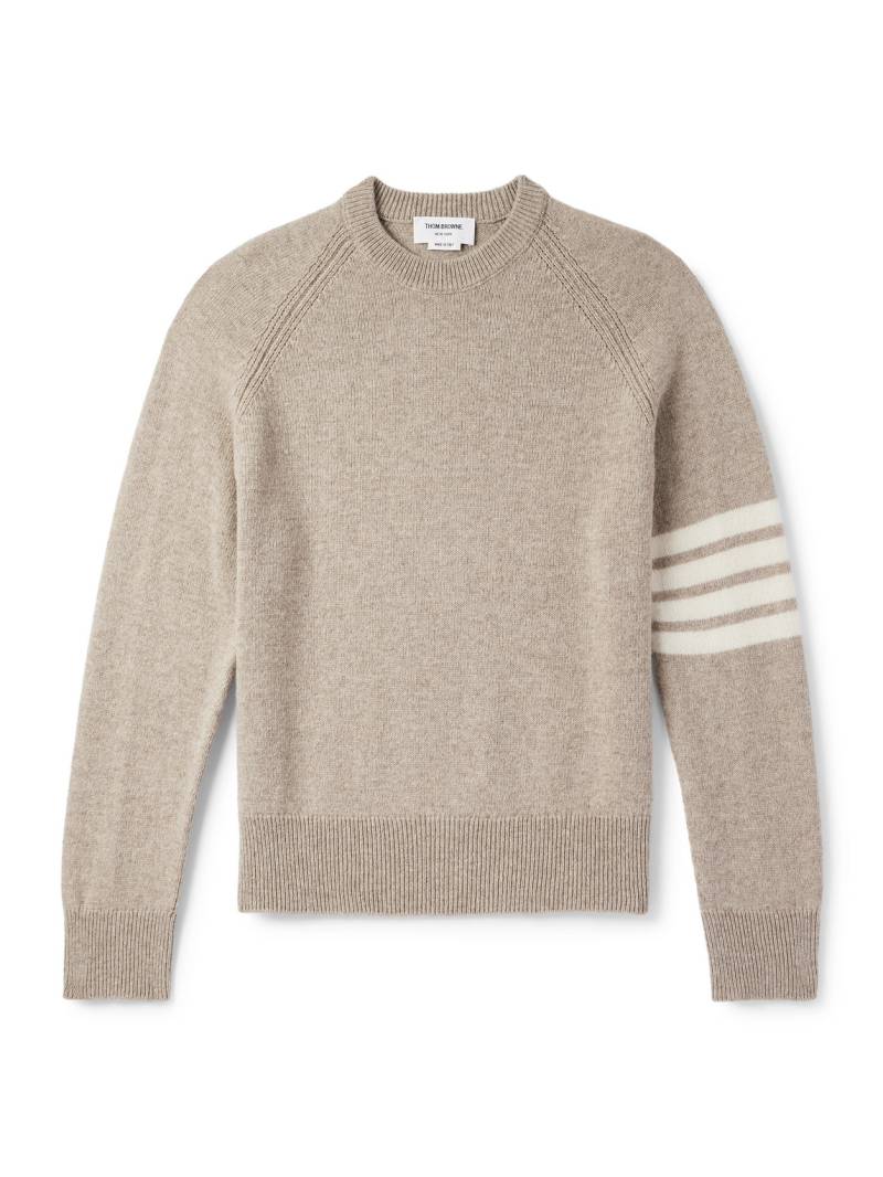 Thom Browne - Striped Wool Sweater - Men - Brown - 5 von Thom Browne