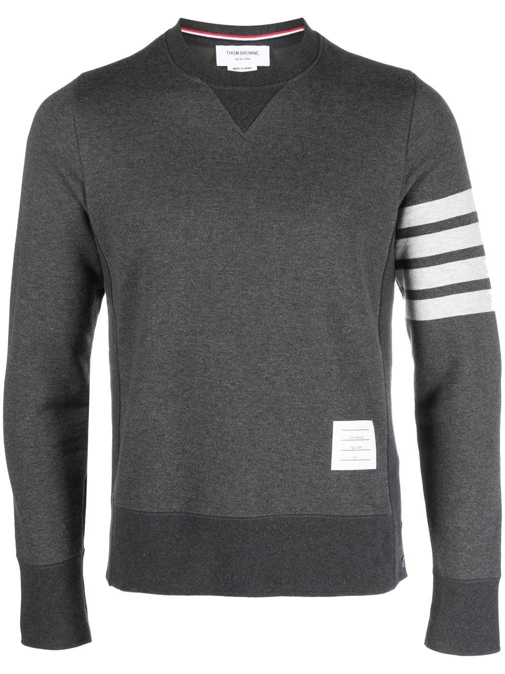 Thom Browne Sweatshirt mit Logo-Patch - Grau von Thom Browne