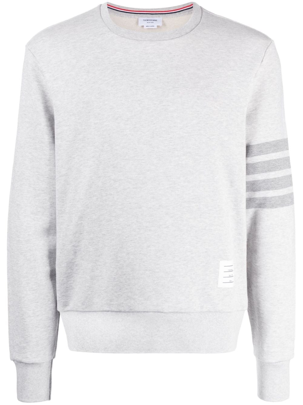 Thom Browne Sweatshirt mit Logo-Streifen - Grau von Thom Browne