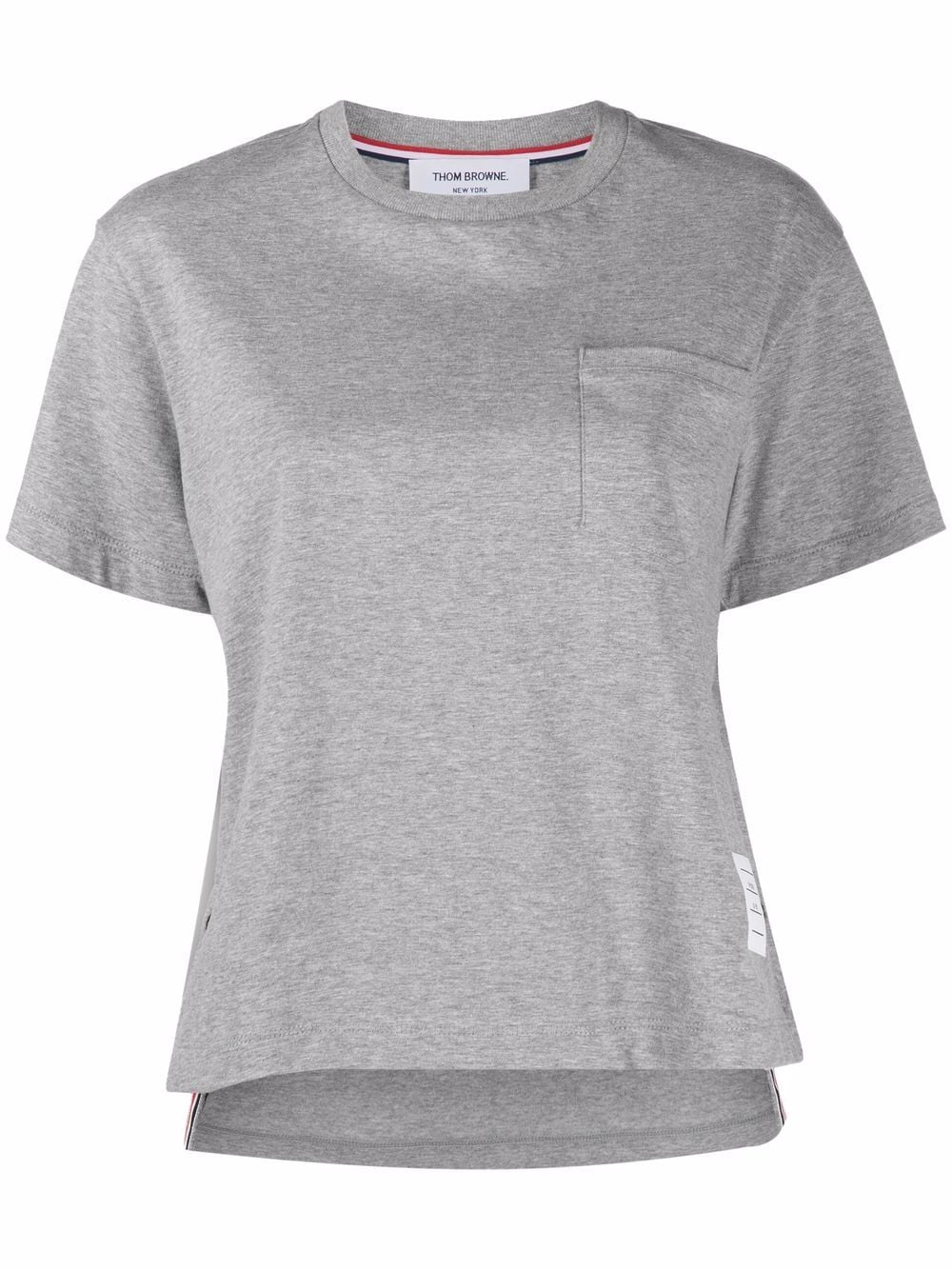 Thom Browne T-Shirt mit Logo - Grau von Thom Browne