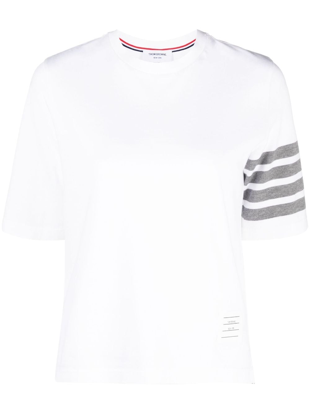 Thom Browne T-Shirt mit Logo-Print - Weiß von Thom Browne
