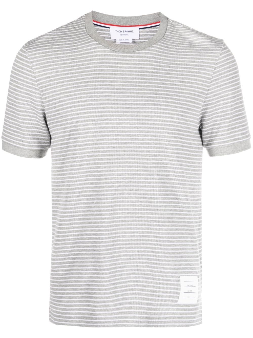 Thom Browne T-Shirt mit Nadelstreifen - Grau von Thom Browne