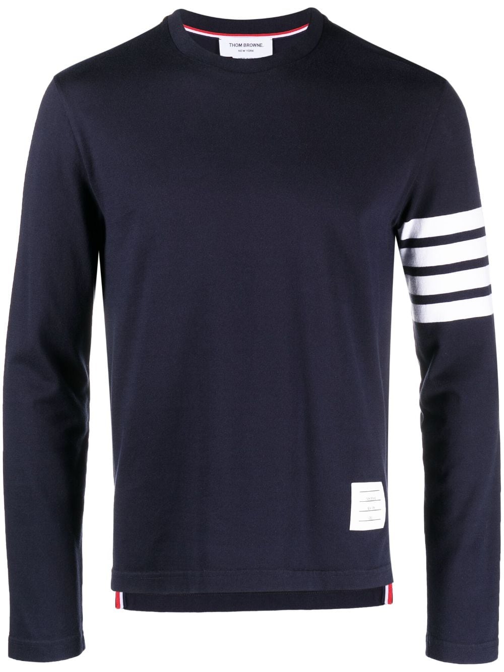 Thom Browne T-Shirt mit Streifen - Blau von Thom Browne