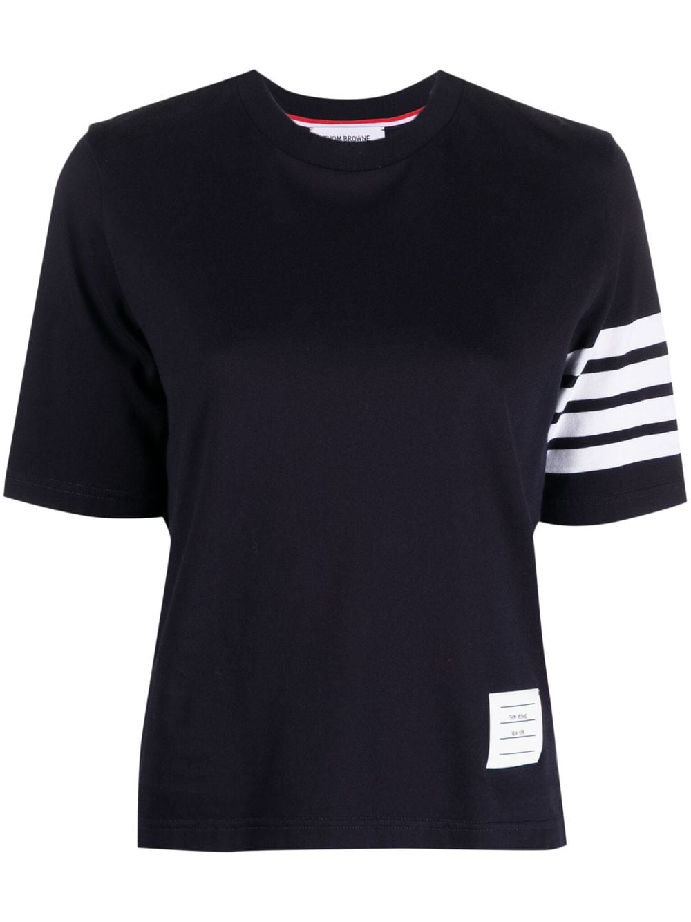 Thom Browne T-Shirt mit Streifen - Blau von Thom Browne