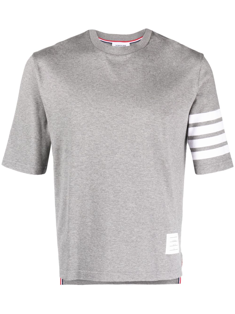 Thom Browne T-Shirt mit Streifen - Grau von Thom Browne