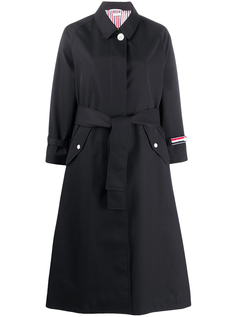 Thom Browne Trenchcoat mit Gürtel - Blau von Thom Browne