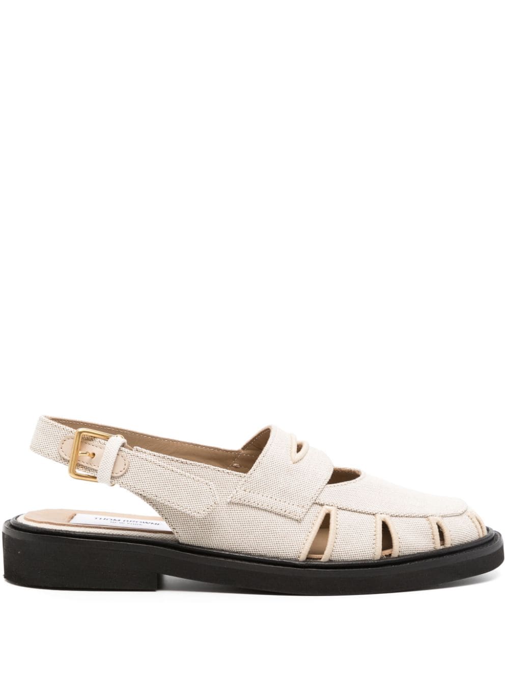 Thom Browne cut-out detailing cotton sandals - Nude von Thom Browne