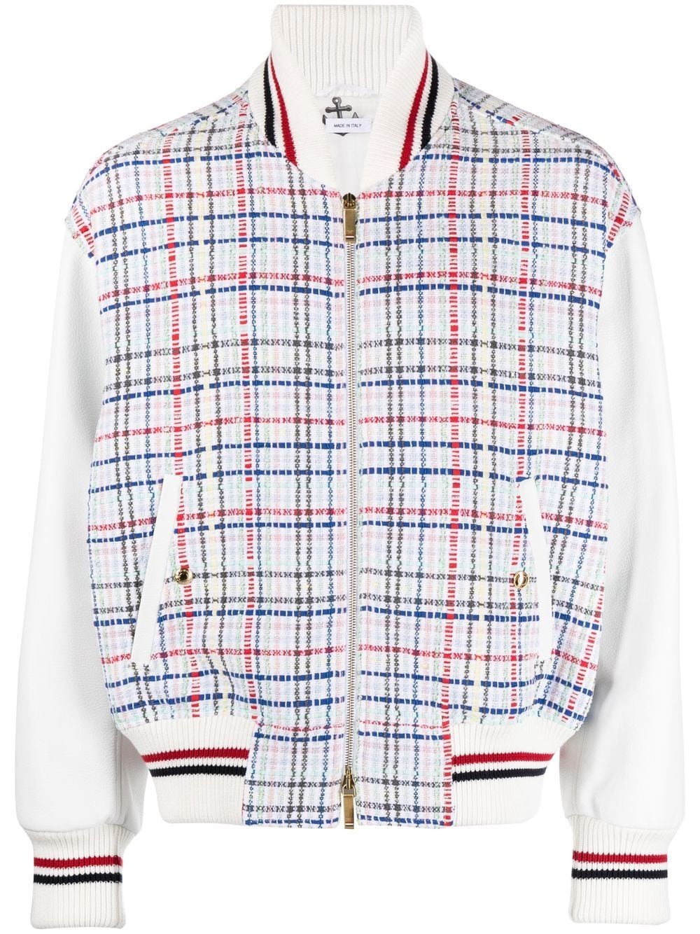 Thom Browne Bomberjacke mit Vichy-Karomuster - Weiß von Thom Browne