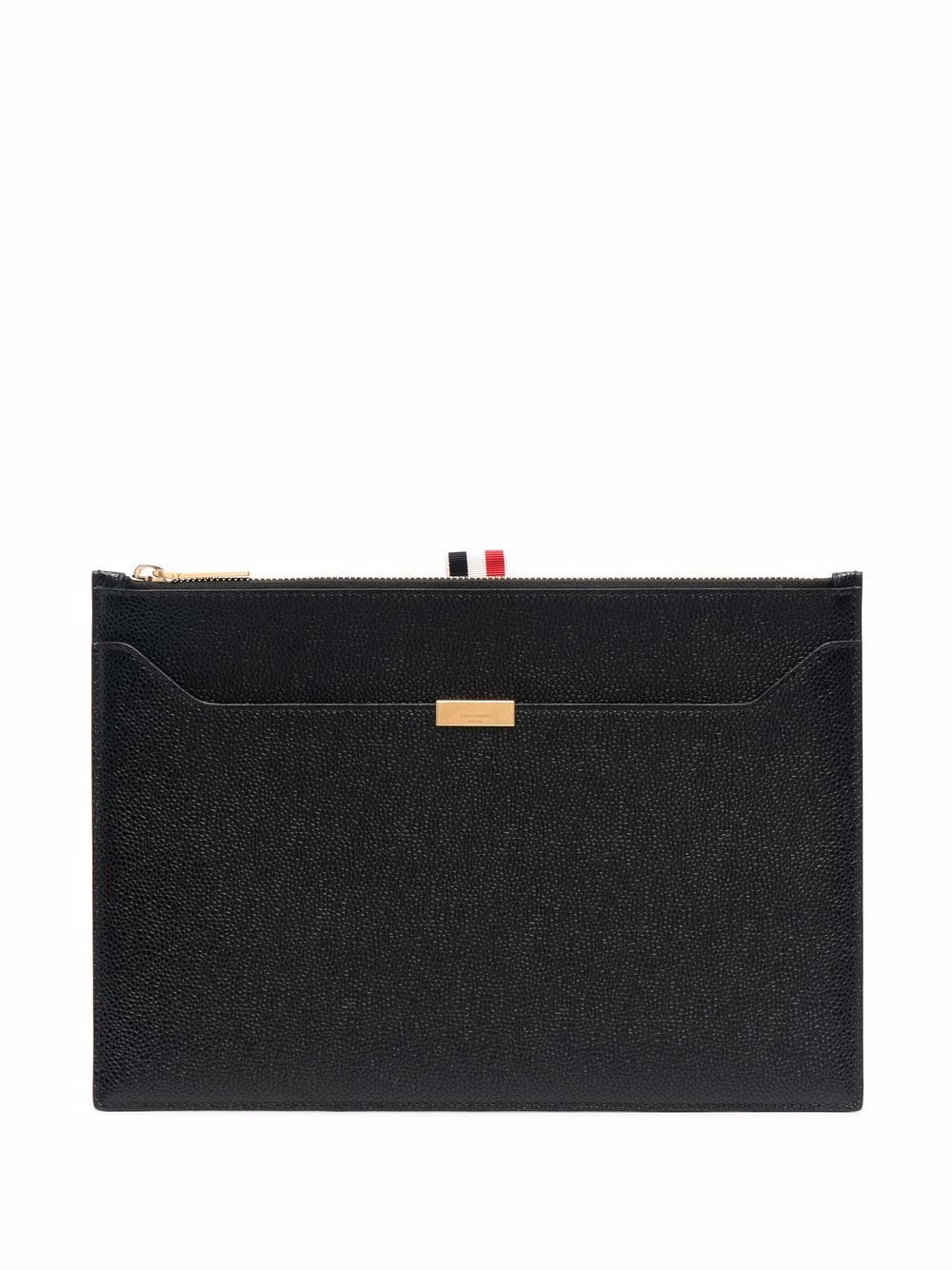 Thom Browne Kleine Clutch mit Reißverschluss - Schwarz von Thom Browne