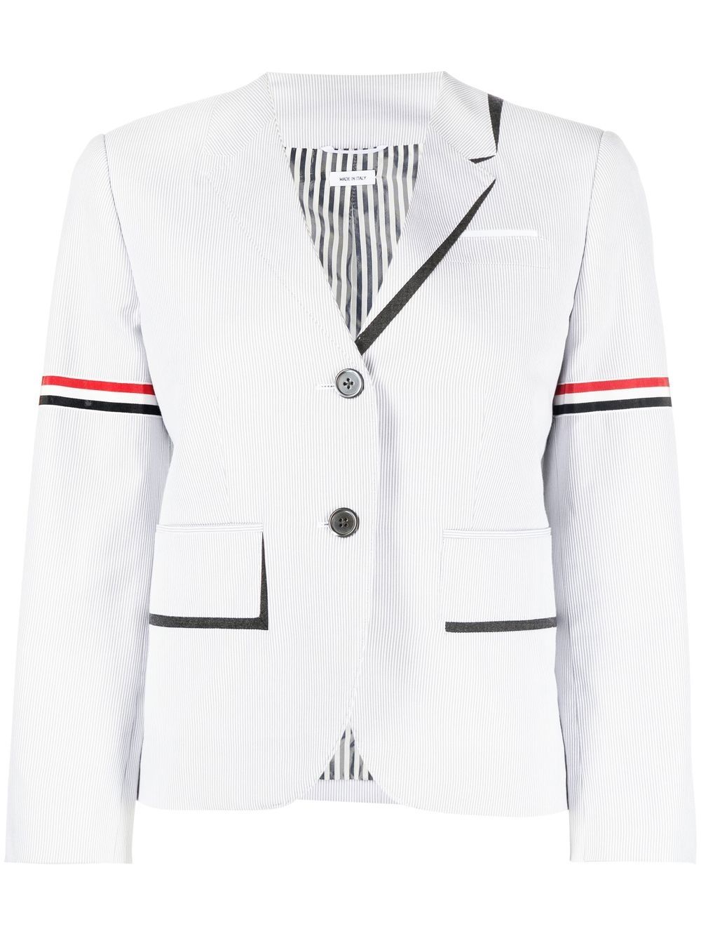 Thom Browne Gestreifter Blazer - Grau von Thom Browne