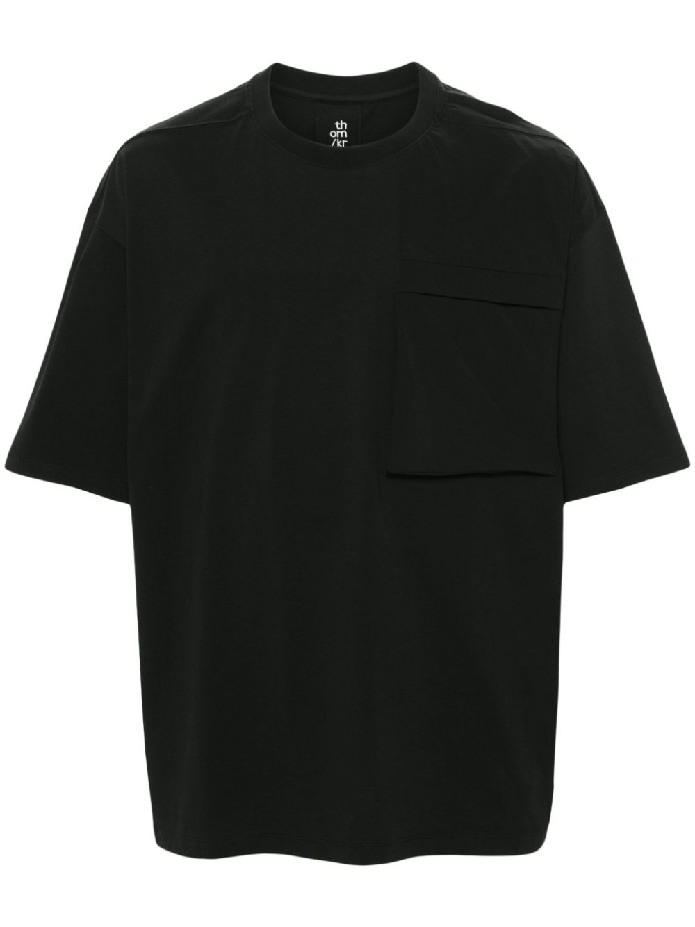 Thom Krom contrast crew-neck T.-shirt - Schwarz von Thom Krom