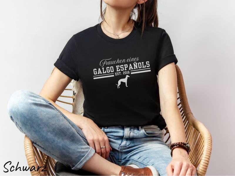 Galgo Espanol Shirt Geschenk Für Frauchen T-Shirt Tierschutzhund Liebhaber Windhund Tshirt von ThomaTwins