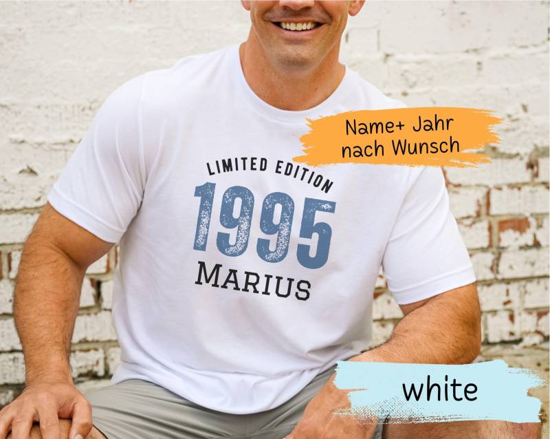 Personalisiertes Shirt Zum 30. Geburtstag Mann Für Jahrgang 1995 Mit Name Geschenk T-Shirt Geburtstagskind Tshirt Freund von ThomaTwins