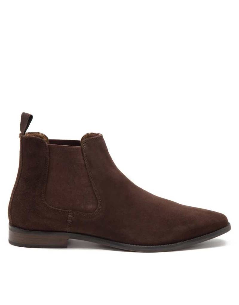 Thomas Crick - Addison - Elegante Chelsea-Boots aus braunem Wildleder von Thomas Crick