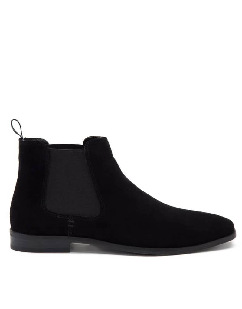 Thomas Crick - Addison - Elegante Chelsea-Boots aus schwarzem Wildleder von Thomas Crick
