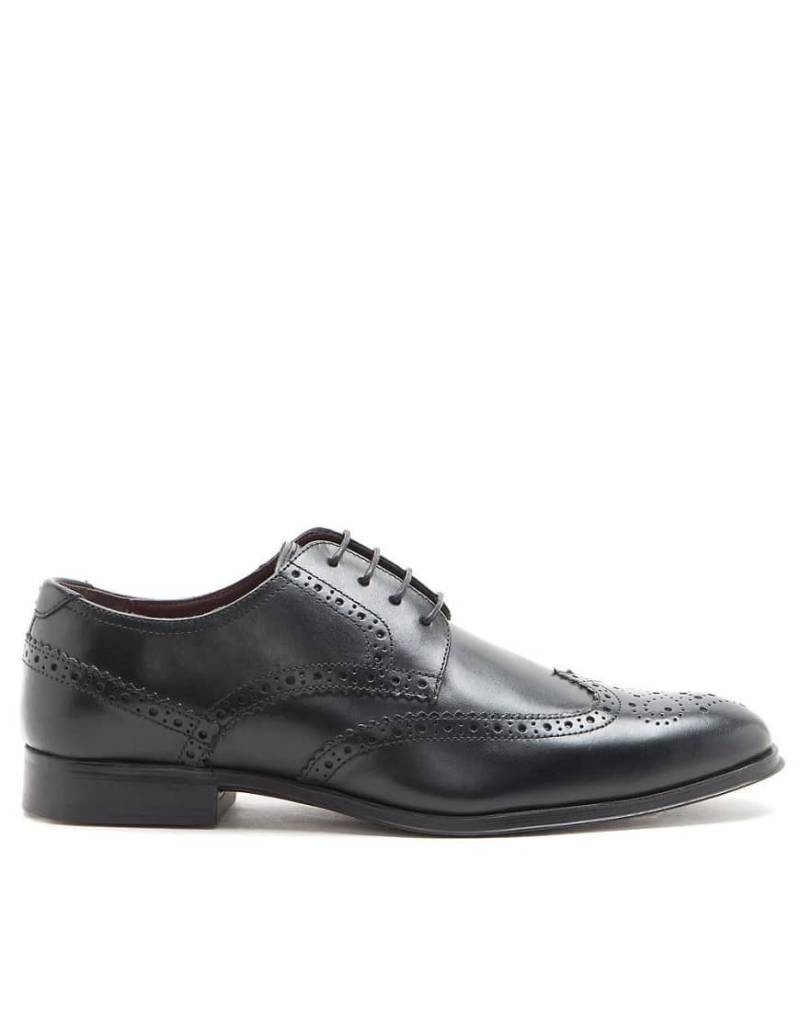 Thomas Crick - Banks - Elegante Derby-Lederschuhe in Schwarz im Budapester-Stil von Thomas Crick
