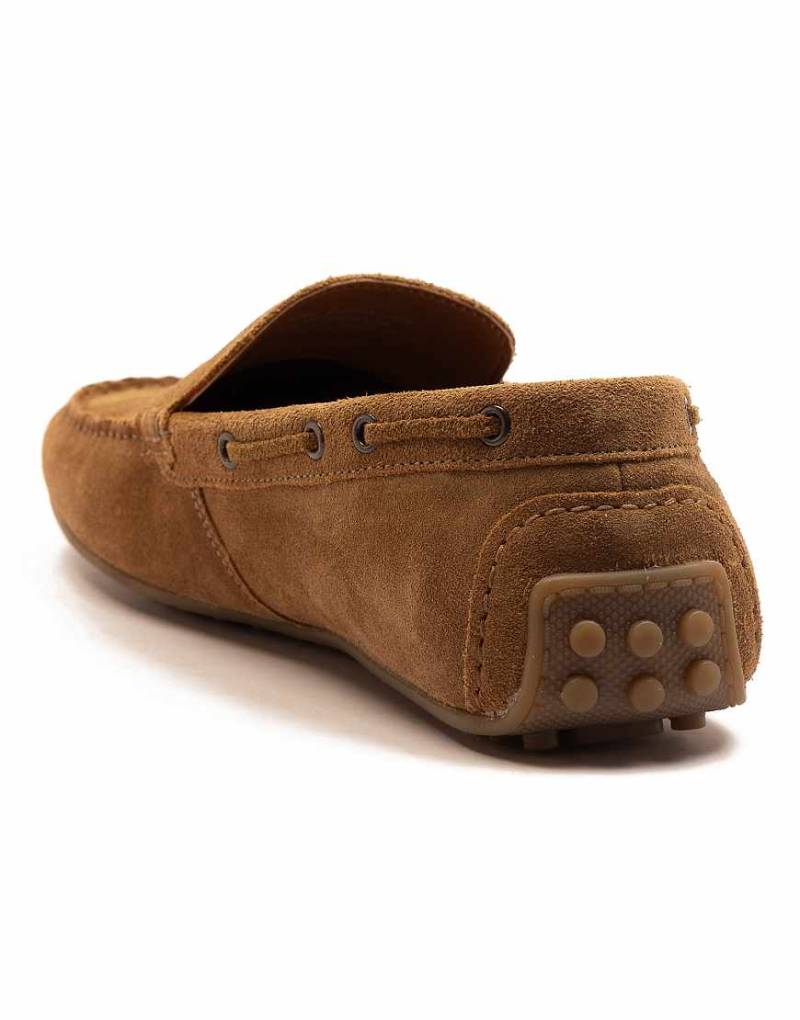 Thomas Crick - Duval - Lässige Loafer-Slipper aus Leder-Braun von Thomas Crick