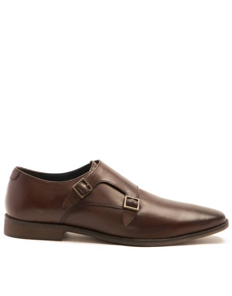 Thomas Crick - Fetz - Formeller Monk-Schuh aus Leder in Braun mit zwei Riemen von Thomas Crick