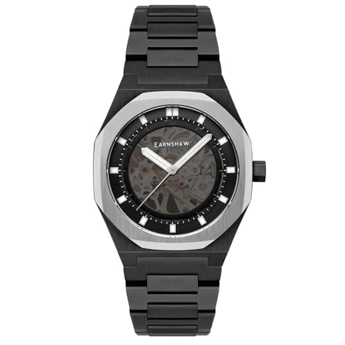 Thomas Earnshaw Herren Analog Automatik Uhr mit Edelstahl Armband ES-8142-66 von Thomas Earnshaw