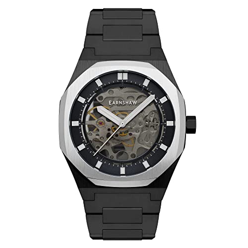 Thomas Earnshaw Herren Analog Automatik Uhr mit Edelstahl Armband ES-8142-66 von Thomas Earnshaw