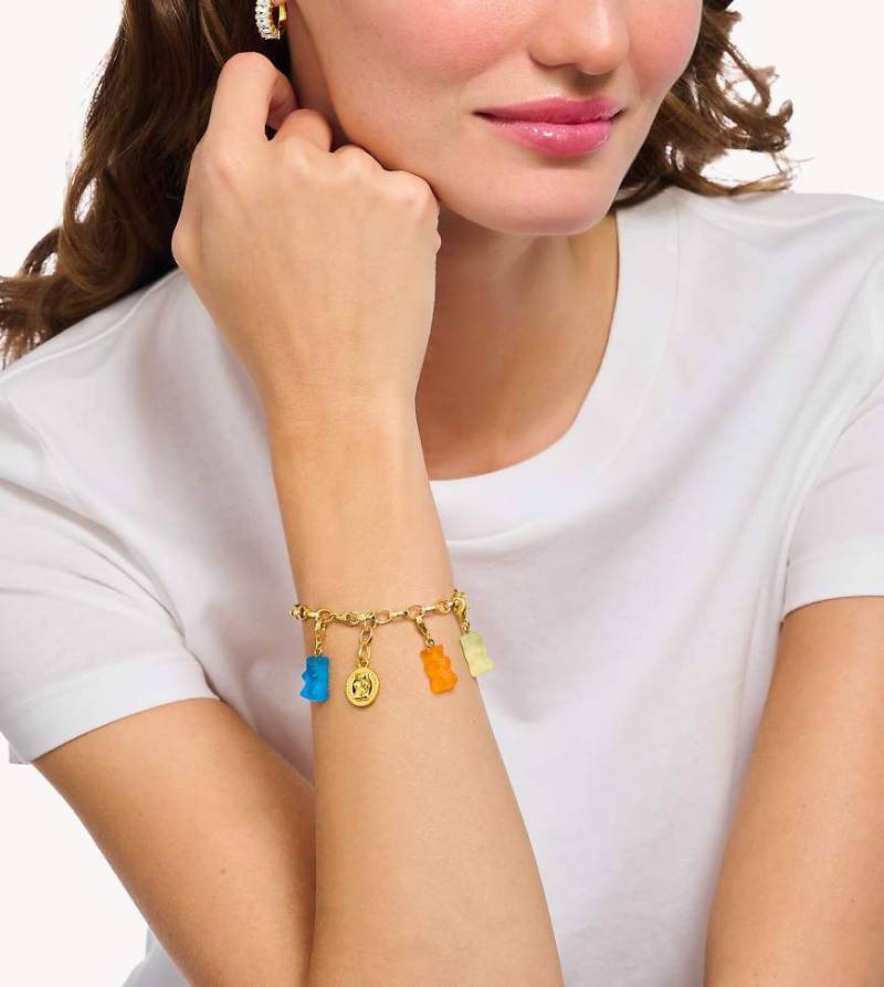 THOMAS SABO - CHARM-ANHÄNGER AUS 925ER STERLINGSILBER MIT 18-KARÄTIGER VERGOLDUNG IN GELBGOLD-Goldfarben von Thomas Sabo