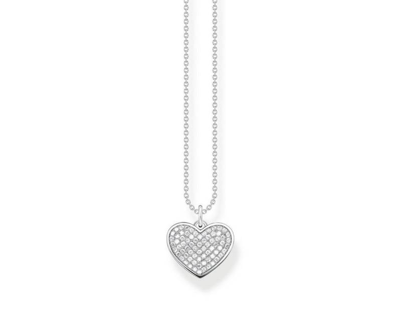 THOMAS SABO Herzkette KE2127-051-14 Halskette mit Anhänger Damen Herz Zirkonia Silber von THOMAS SABO