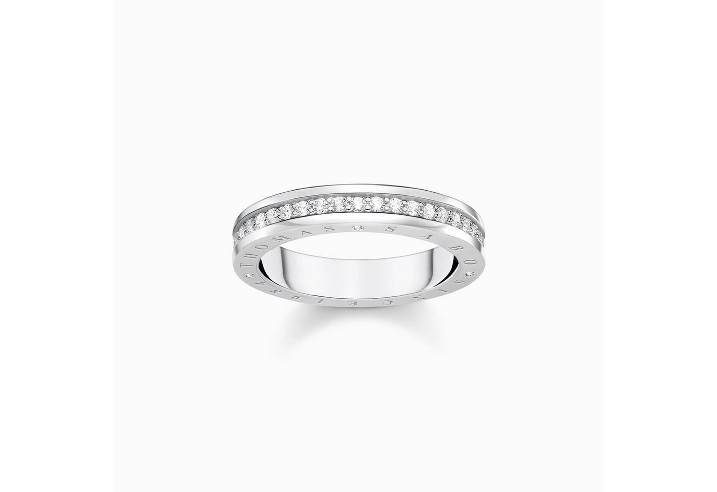 THOMAS SABO Silberring Ring mit weißen Steinen Pavé Silber THOMAS SABO Silberring Ring mit weißen Steinen Pavé Silber von Thomas Sabo