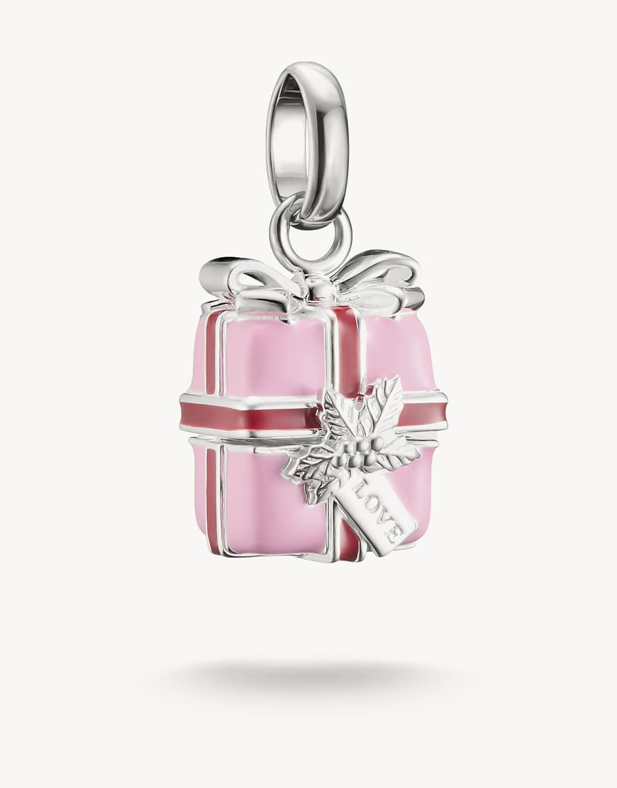 Thomas Sabo - Anhänger in Silberoptik, Rosa und Rot von Thomas Sabo