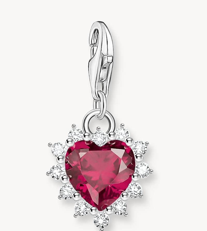 Thomas Sabo - Anhänger in Silberoptik, Weiß und Rot von Thomas Sabo