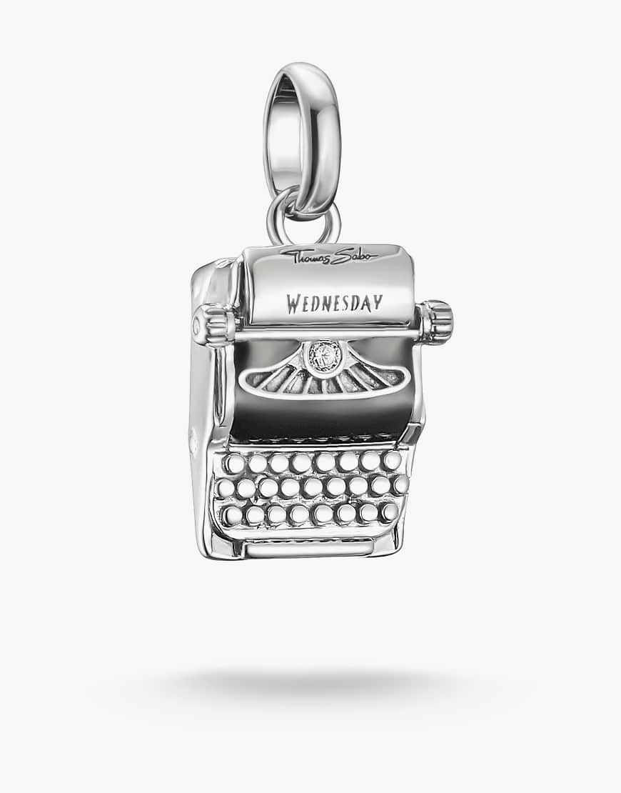 Thomas Sabo - Anhänger in Silberoptik, Weiß und Schwarz von Thomas Sabo