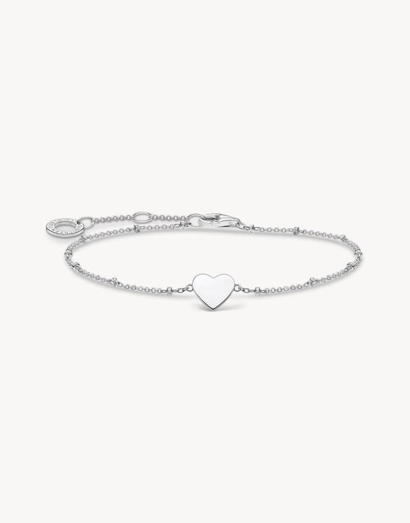 Thomas Sabo - Armband aus 925er-Sterlingsilber mit silberfarbenen Punkten und Herzdetails von Thomas Sabo