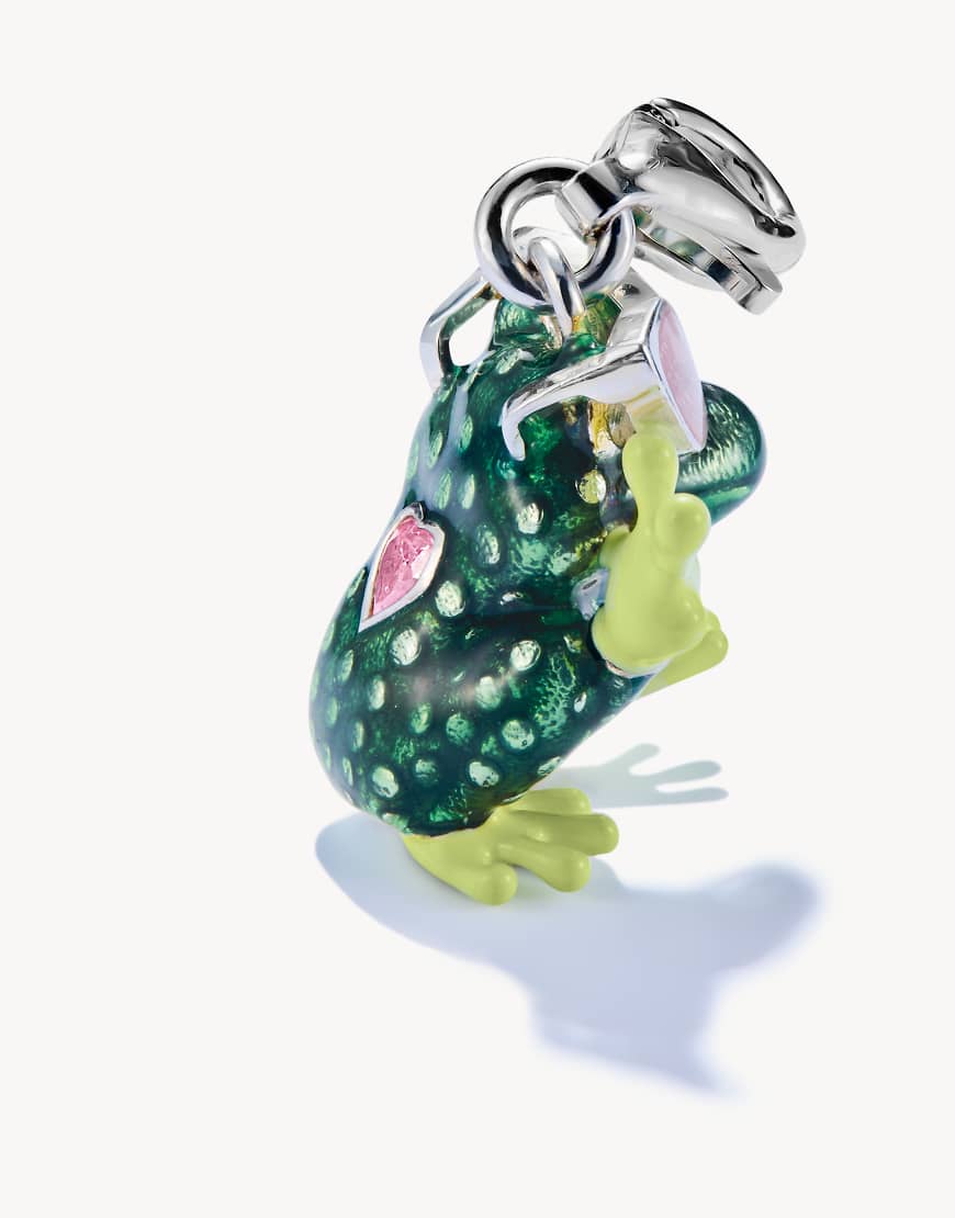 Thomas Sabo - Charm-Anhänger aus Silber im Frosch-Design in Grün und Rosa von Thomas Sabo