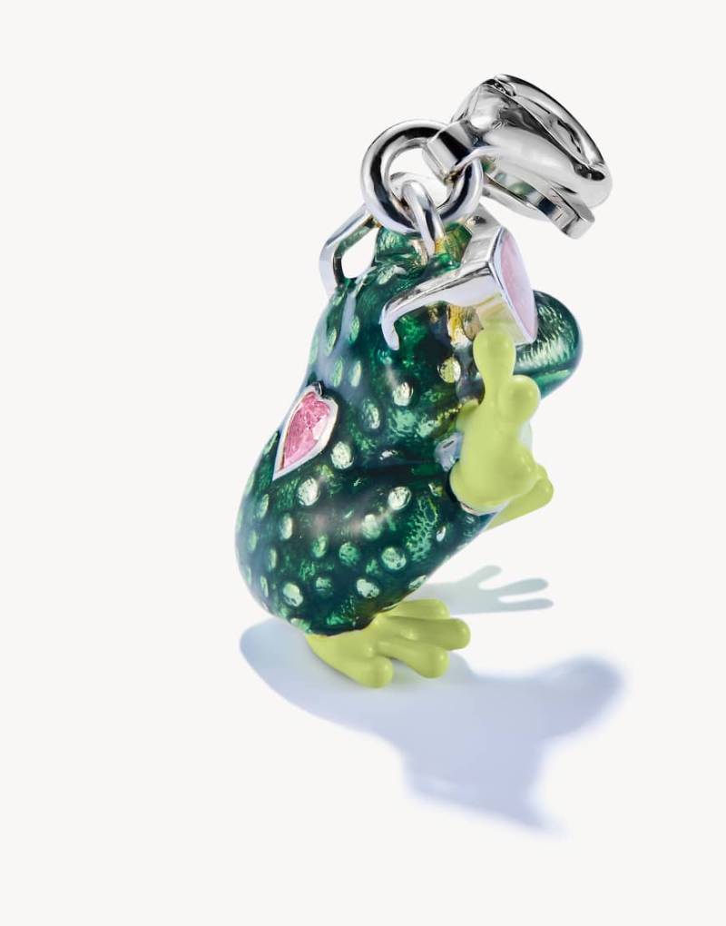 Thomas Sabo - Charm-Anhänger aus Silber im Frosch-Design in Grün und Rosa von Thomas Sabo