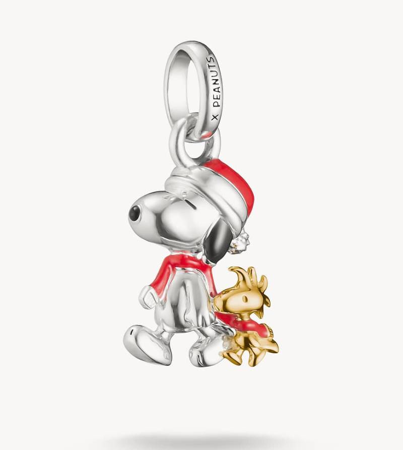 Thomas Sabo - Charm-Anhänger aus Silber mit Details in Gold, Schwarz und Rot von Thomas Sabo