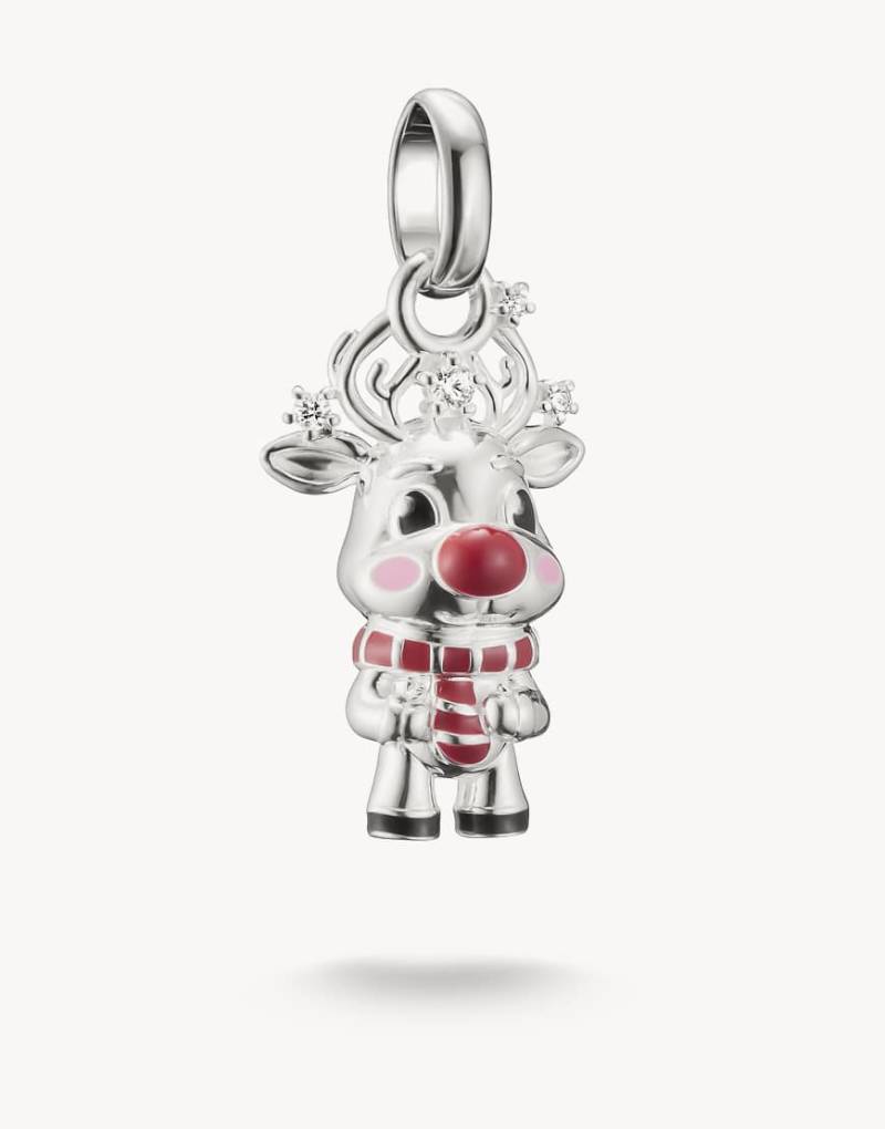 Thomas Sabo - Charm-Anhänger aus Silber mit Details in Rosa, Rot, Schwarz und Weiß von Thomas Sabo